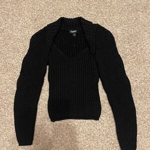 Express Black V-Neck Sweater
